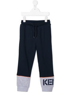 Kenzo Kids спортивные брюки в стиле колор-блок