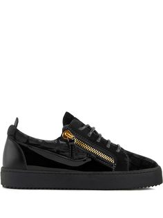 Giuseppe Zanotti бархатные кроссовки Gail
