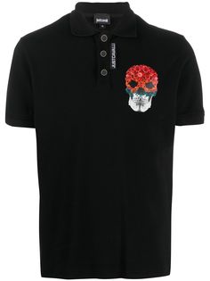 Just Cavalli рубашка поло с принтом