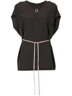 Rick Owens футболка с завязками на талии