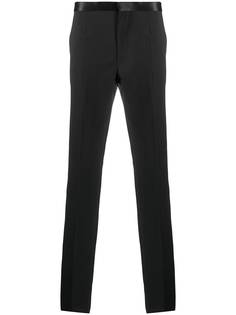 Versace брюки строгого кроя с пайетками и бисером