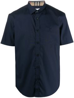 Burberry рубашка с вышивкой
