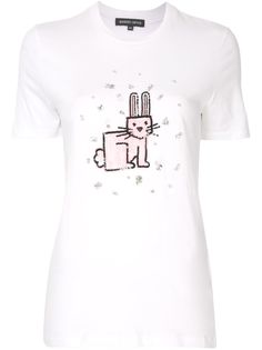 Markus Lupfer футболка Bunny с пайетками и кристаллами