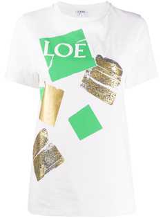 Loewe футболка с логотипом