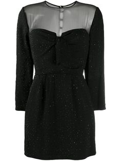 Saint Laurent платье с кристаллами