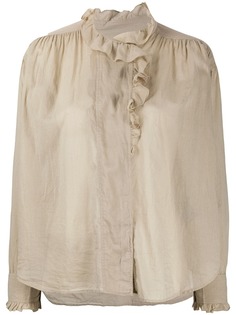 Isabel Marant Étoile рубашка с оборками и длинными рукавами