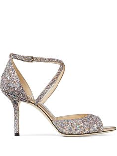 Jimmy Choo босоножки Emsy 85 с блестками