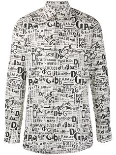 Dolce & Gabbana рубашка Dadaism