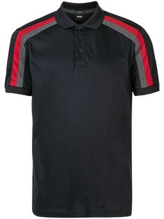 BOSS рубашка поло со вставками