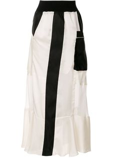 Sacai юбка асимметричного кроя с завышенной талией
