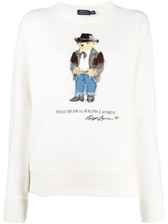 Polo Ralph Lauren толстовка с круглым вырезом и принтом Teddy Bear