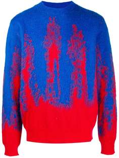 MSGM трикотажный свитер с узором