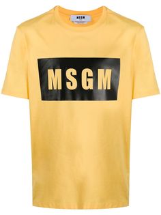 MSGM футболка с логотипом