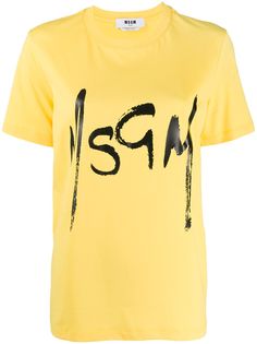 MSGM футболка с логотипом