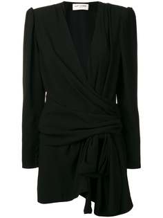 Saint Laurent платье мини Sablet