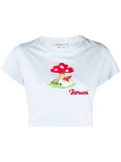 Fiorucci укороченная футболка Mushroom