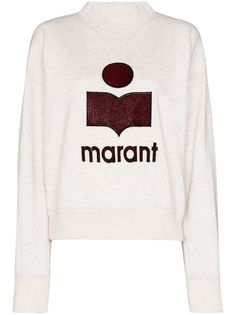 Isabel Marant Étoile толстовка с вышитым логотипом