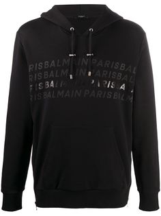 Balmain худи с кулиской и логотипом