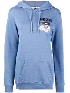 Moschino худи Teddy Bear с вышивкой