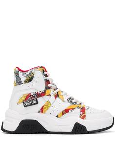 Versace Jeans Couture высокие кроссовки на шнуровке
