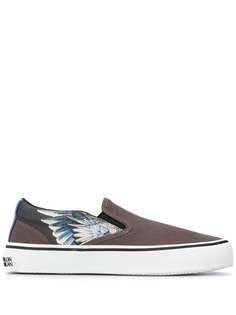 Marcelo Burlon County of Milan wings-print slip-on sneakers