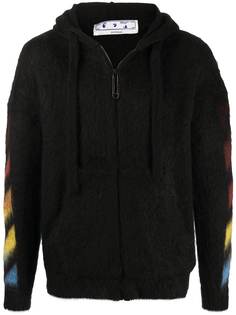 Off-White фактурное худи с логотипом Arrows