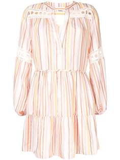 lemlem пляжное платье мини с вырезом