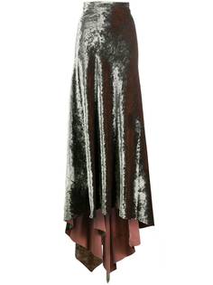 Ann Demeulemeester long velvet skirt