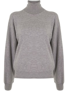 Maison Margiela джемпер с высоким воротником и контрастной строчкой