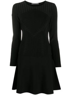 Alberta Ferretti фактурное платье мини