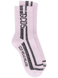 Gcds glitter-stripe socks