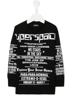 Diesel Kids Super Space jersey sweatshirt