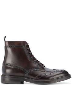 Corneliani brogue detail boots