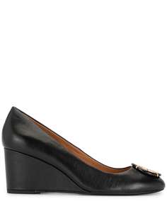 Tory Burch logo 65mm wedge pumps