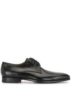Magnanni туфли дерби с декоративной строчкой