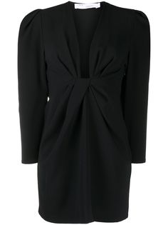 IRO ruched long-sleeved mini dress