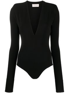 Alexandre Vauthier V-neck fitted top