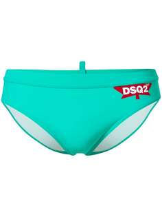 Dsquared2 плавки с фирменным принтом DSQ2