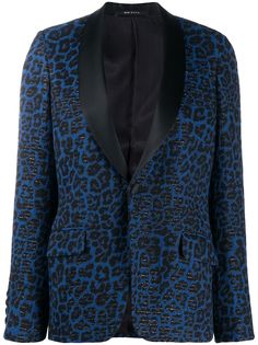 R13 leopard print blazer