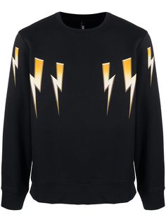 Neil Barrett Thunderbolt print sweatshirt