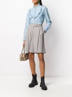 Nili Lotan Marcela frill-trimmed cotton shirt
