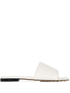 Bottega Veneta White quilted sandals