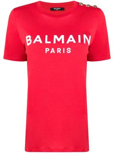 Balmain logo print T-shirt