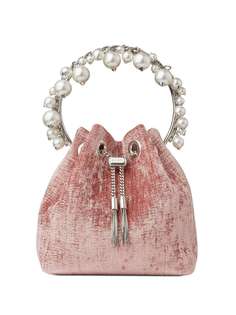 Jimmy Choo pearl-embellished handle Bon Bon bag