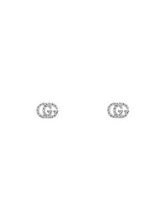 Gucci серьги-гвоздики с логотипом GG Running