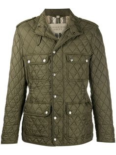 Burberry Pre-Owned стеганый пуховик 2000-х годов