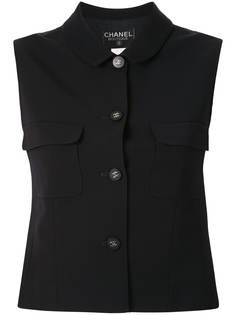 Chanel Pre-Owned жилет на пуговицах с карманами
