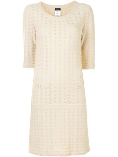 Chanel Pre-Owned трикотажное короткое платье