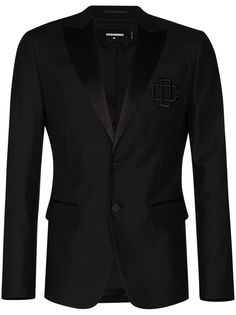 Dsquared2 пиджак с вышитым логотипом
