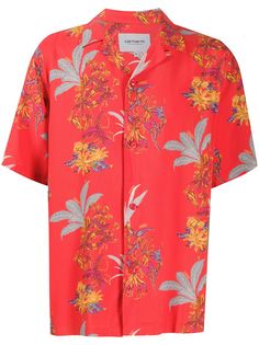 Carhartt WIP шорты Hawaiian с цветочным принтом